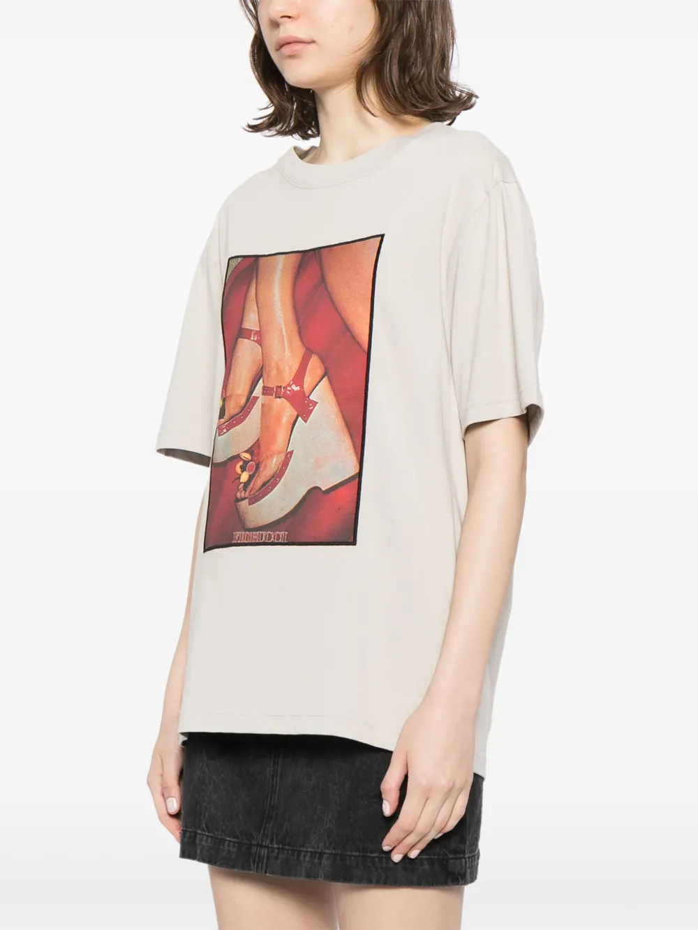 Fiorucci T-shirt van biologisch katoen Grijs