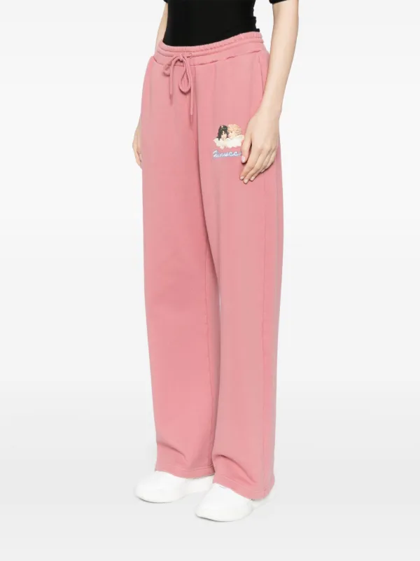 Fiorucci Organic Cotton Track Pants Pink FARFETCH UK