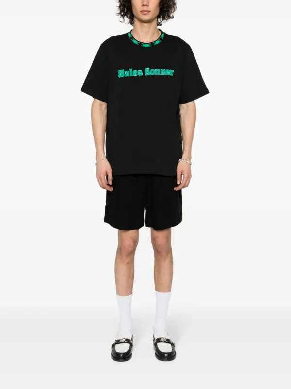 【送料&関税込】Wales Bonner original T-shirt Wales Bonner Original Organic Cotton T-shirt | Black