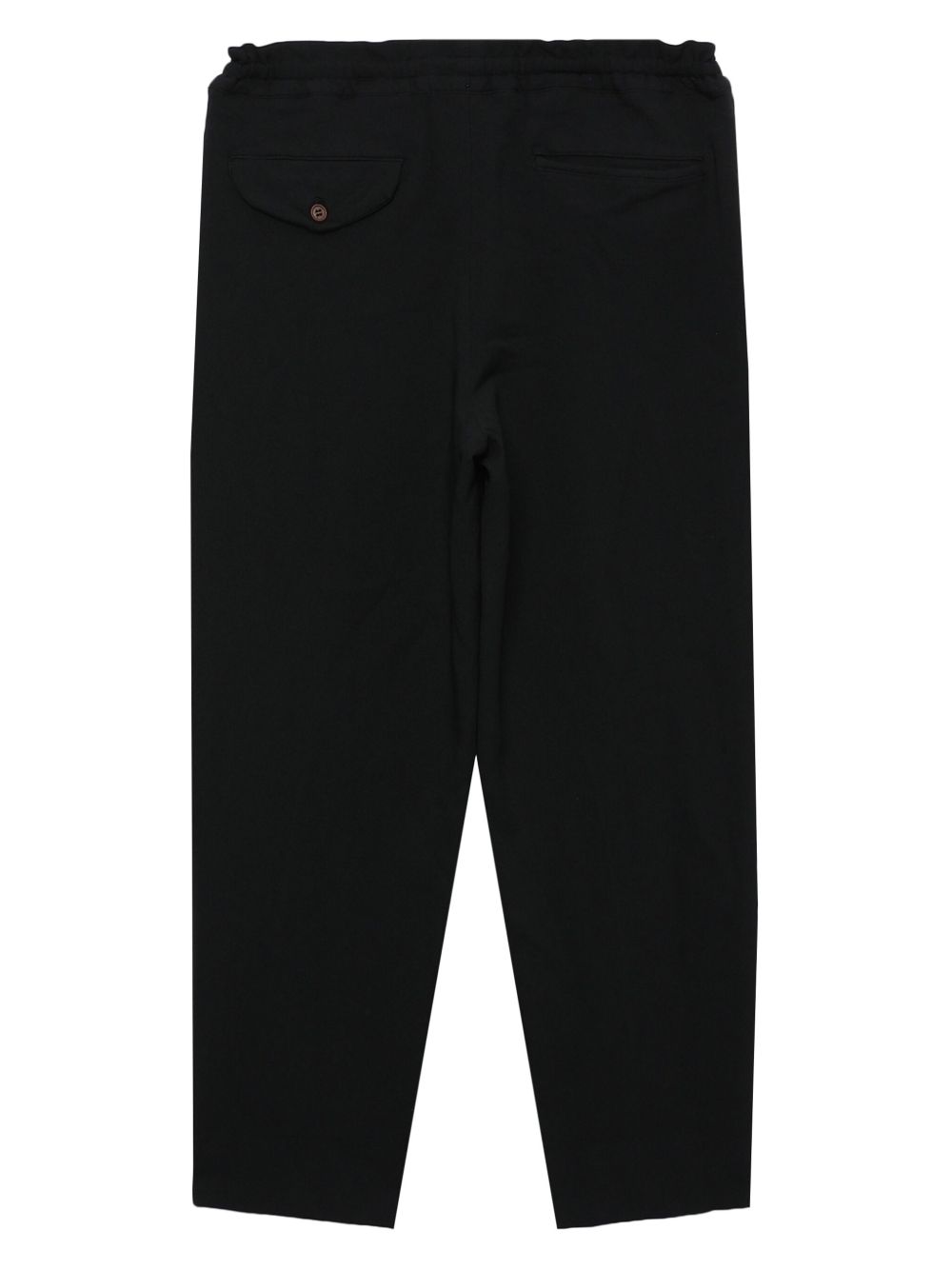 Black Comme Des Garcons cropped elasticated trousers Men