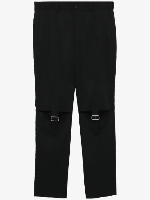 Black Comme Des Garçons прямые брюки