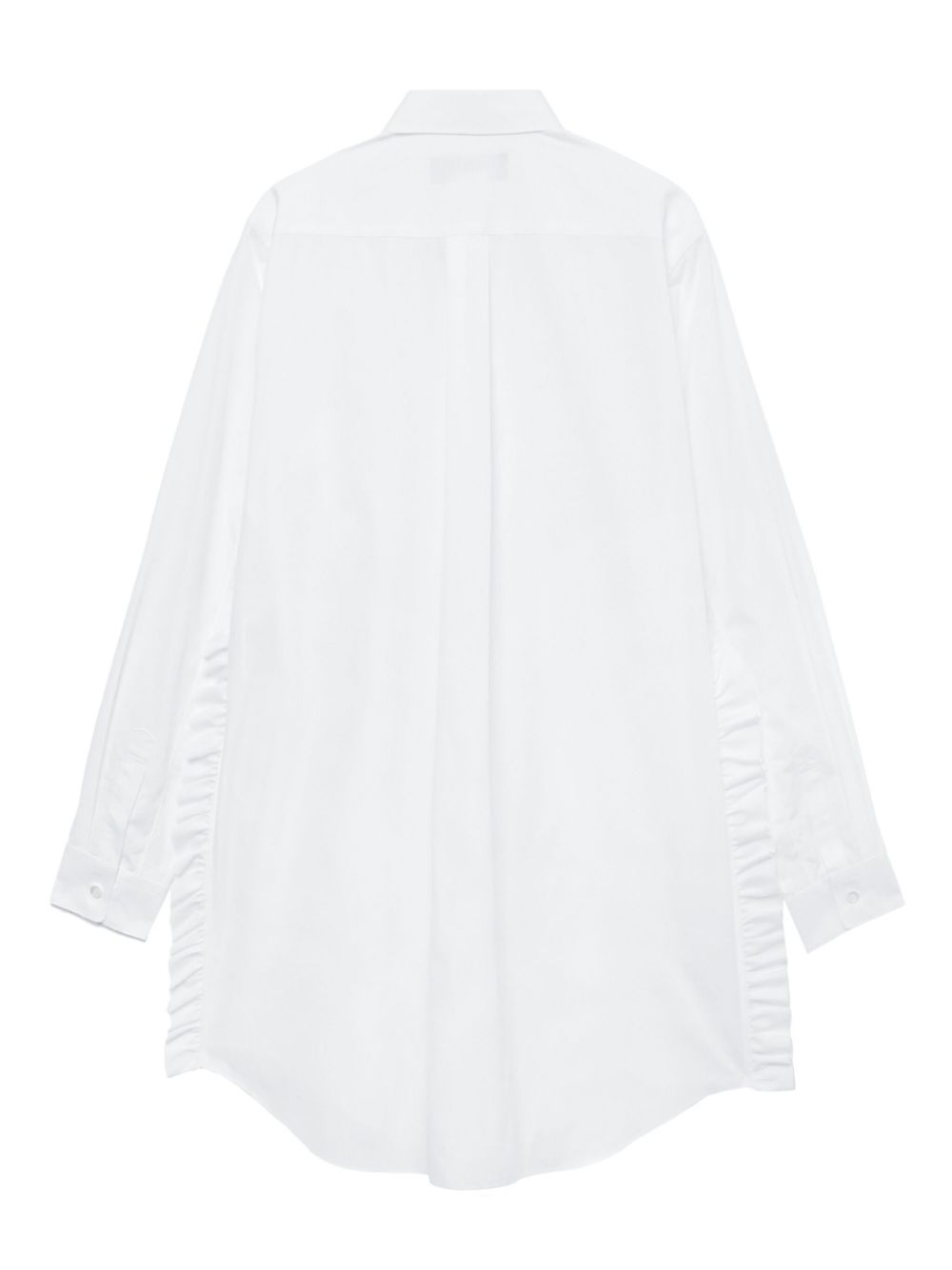 Black Comme Des Garcons ruffle-trim oversized shirt Men