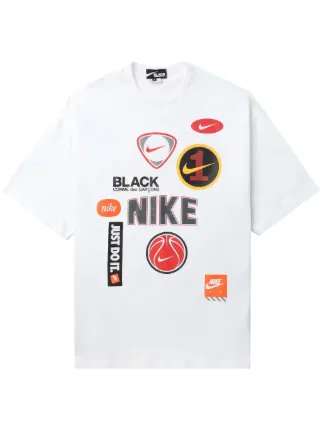 Black Comme Des Garçons x Nike ロゴ Tシャツ | ホワイト