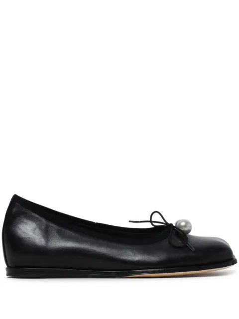 Simone Rocha flats con detalle de moño