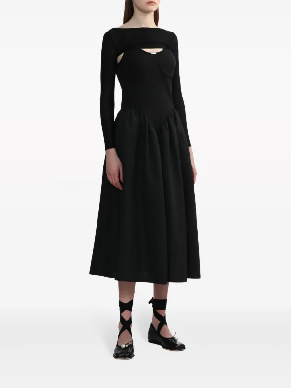 Simone Rocha イミテーションパール バレエシューズ | ブラック