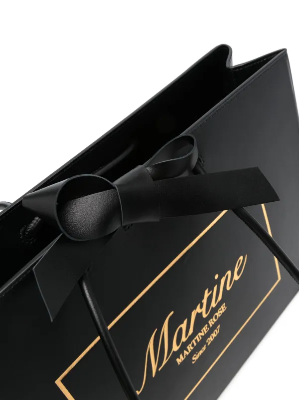 Martine Rose logo-debossed Tote Bag | Black | FARFETCH