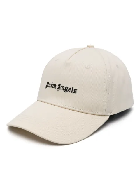 Palm Angels logo-embroidered cotton cap
