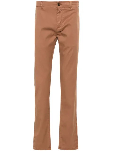 Canali twill tapered trousers