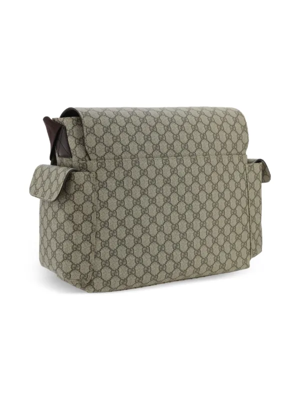 Gucci Kids GGパターン マザーズバッグ M | ニュートラル | FARFETCH JP