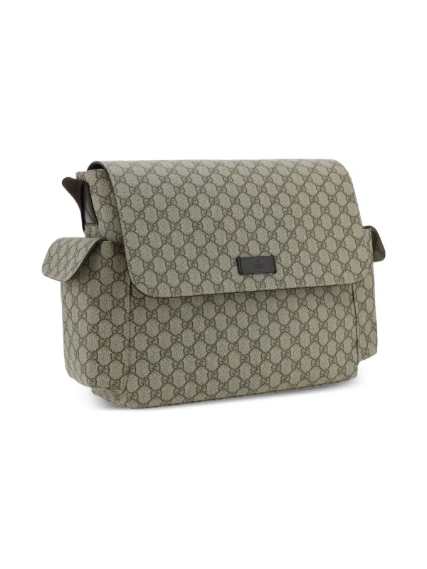 Gucci Kids GGパターン マザーズバッグ M | ニュートラル | FARFETCH JP