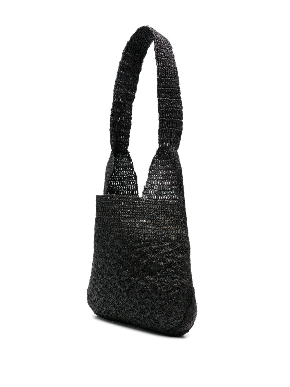 Shop Isabel Marant Small Praia Shoulder Bag In Black