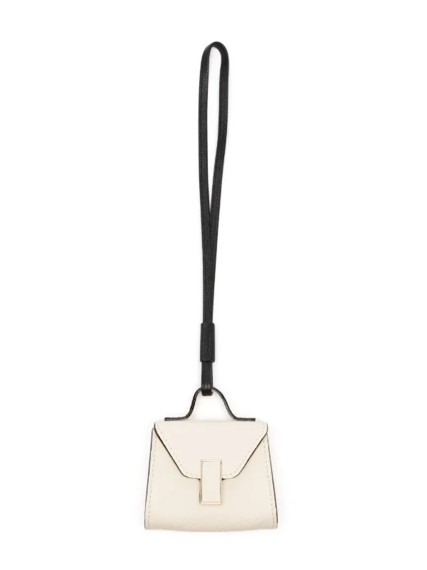 Valextra Iside Leather Bag Charm White FARFETCH IE