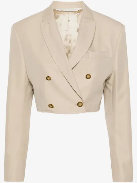 Palm Angels double-breasted cropped blazer