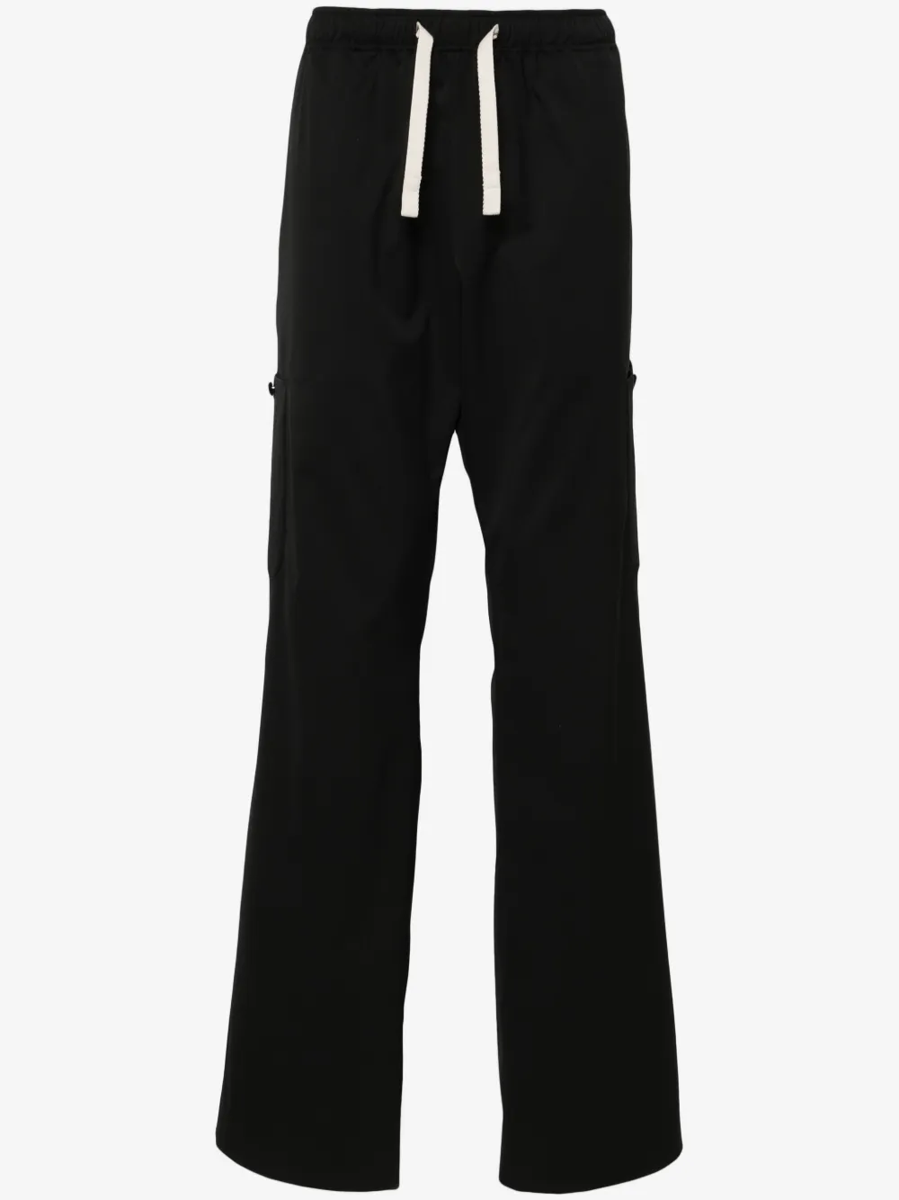 Palm Angels drawstring-waist wide-leg trousers | Black | Image 1