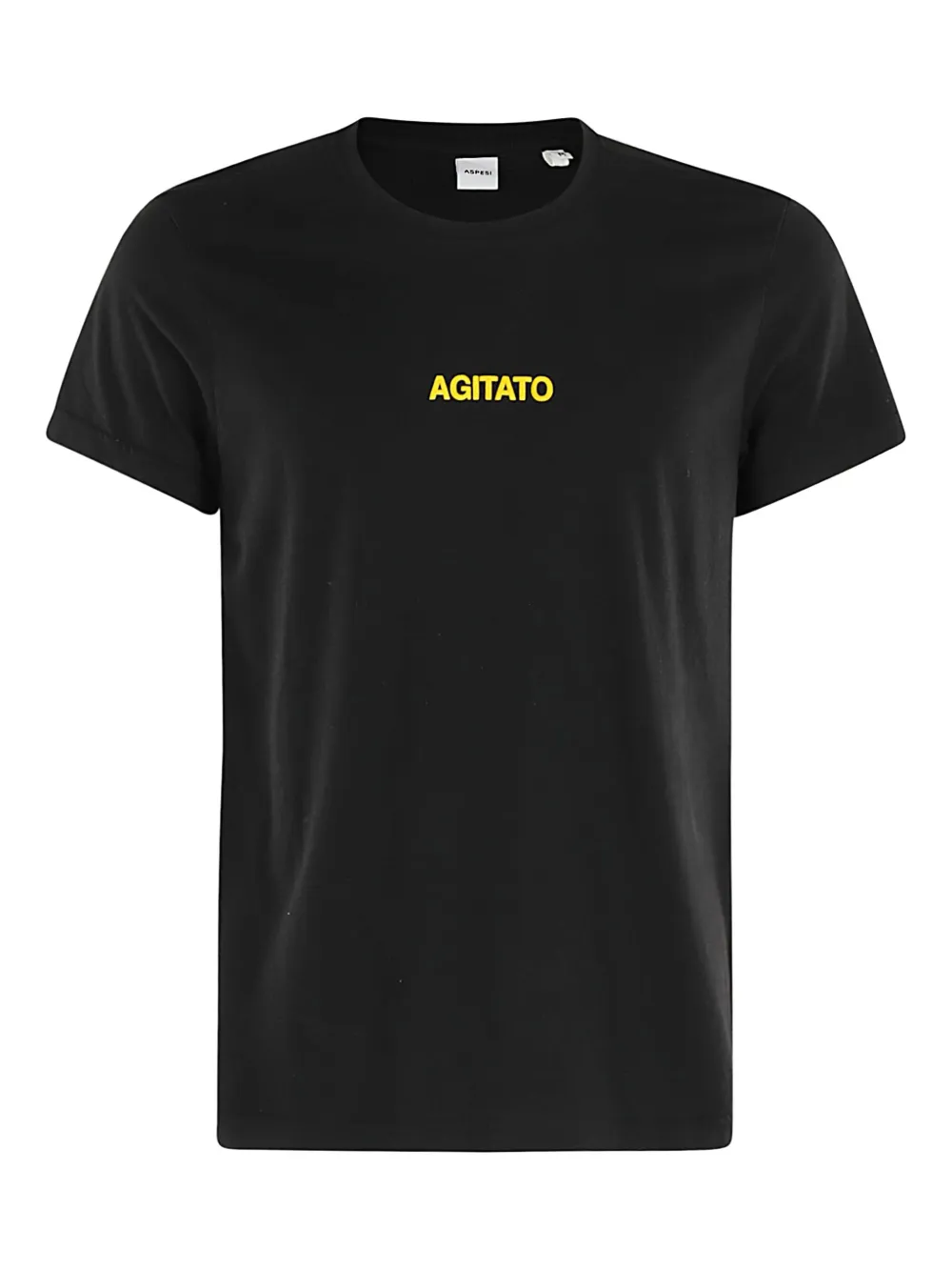 ASPESI text-print T-shirt | Black | Image 1