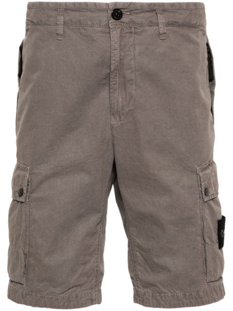 Stone Island cargoshorts med kompassmärke