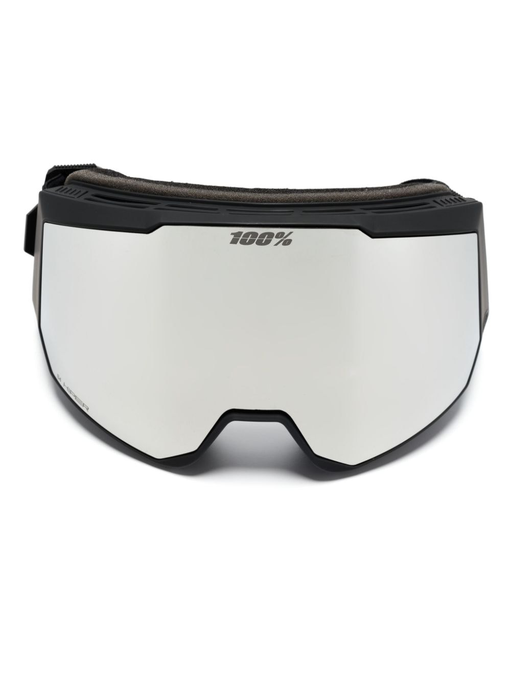 100% Eyewear Snowcraft Xl 镜面滑雪护目镜 In Black