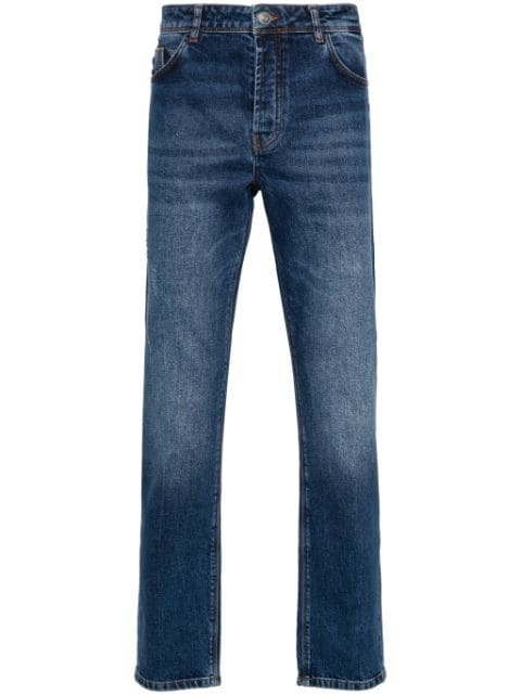 Boggi Milano جينز مطرز بشعار الماركة وخصر منخفض