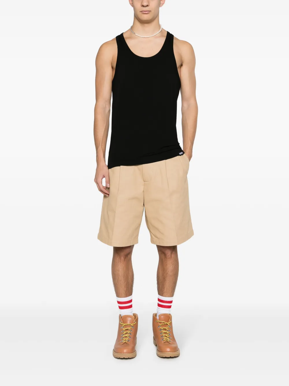 DSQUARED2 logo-print stretch-modal tank top | Image 2