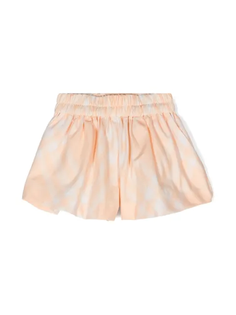 Burberry Kids check-pattern cotton skirt