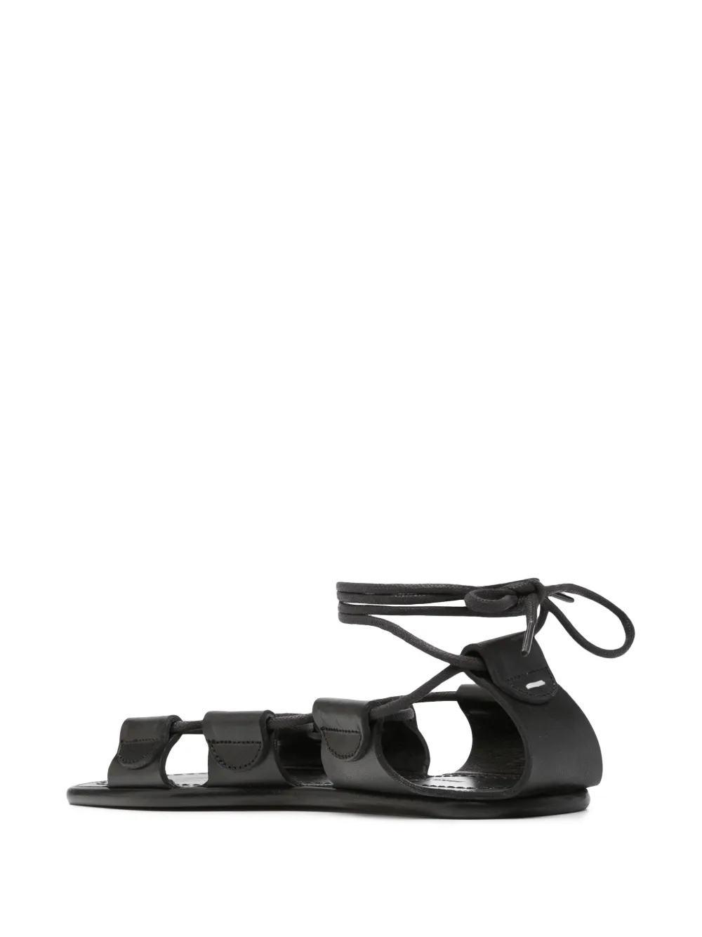 Maison Margiela laced leather sandals Black