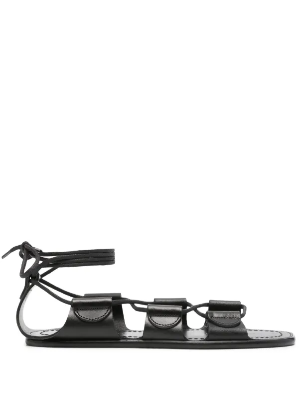 ブランドバッグ 人気ランキング2024 Maison Margiela レザーサンダル | ブラック | FARFETCH JP 靴