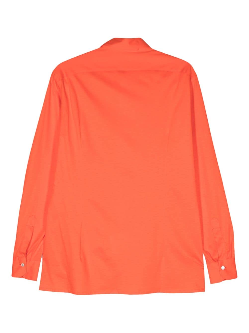 Shop Kiton Cotton Long-sleeved T-shirt In Orange