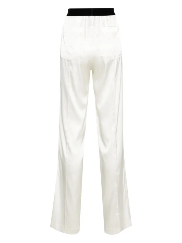 【関税&送料込み】Tom Ford Satin Pajama Pants TOM FORD Satin Pajama Pants | White | FARFETCH