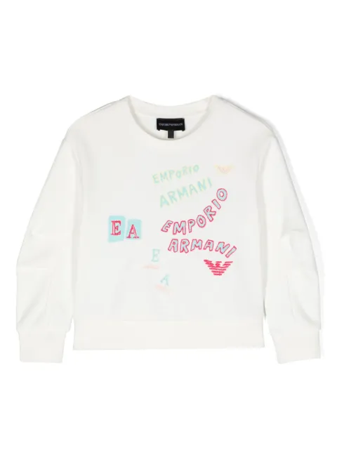 Emporio Armani Kids logo-embroidered sweatshirt