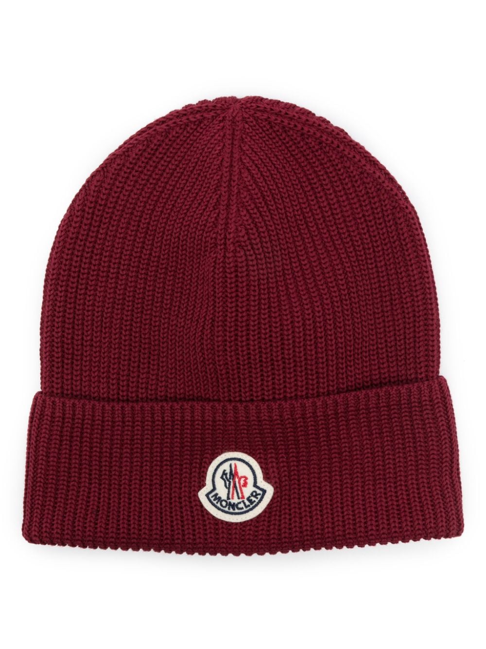 Moncler Muts met logopatch Rood