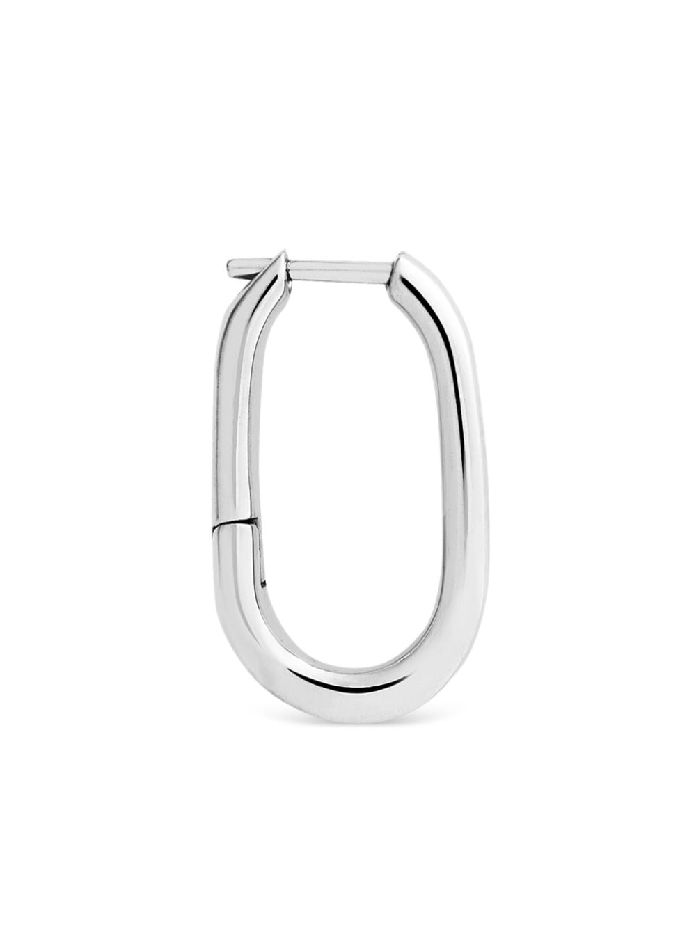 Shop Dodo Essentials Single Hoop Earring In 银色