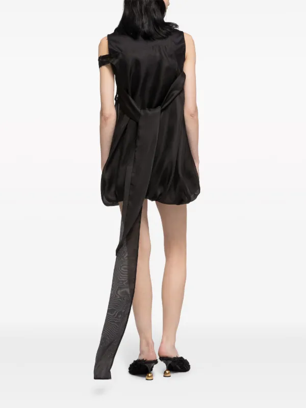 Az Factory Honey Suckle Lace-embellished Minidress - Black