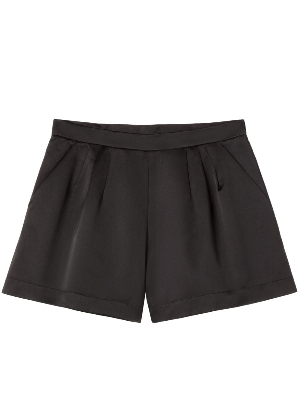 Az Factory Helleborus High-waist Shorts In Black