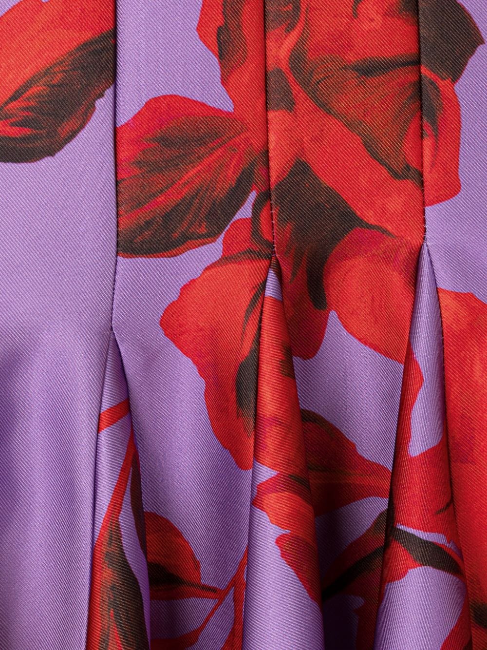 AZ FACTORY Mini-jurk met bloemenprint Paars