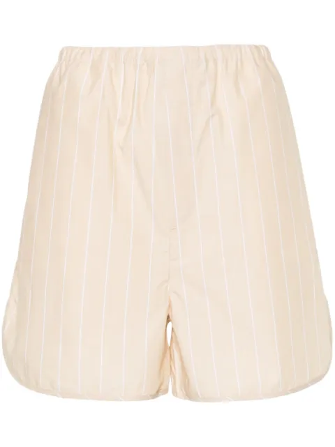 Filippa K striped organic-cotton shorts