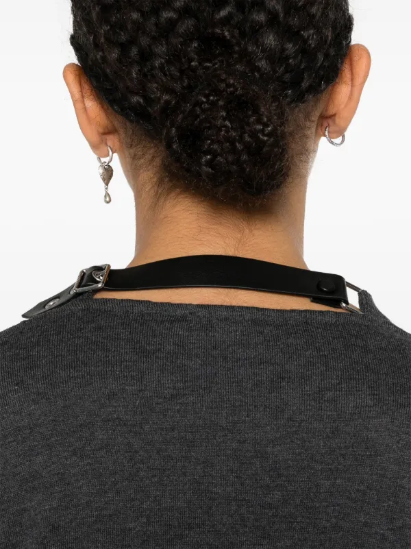 Courrèges Cropped fine-knit Cardigan | Grey | FARFETCH