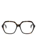 Cartier Eyewear Double C Décor square-frame glasses - Brown
