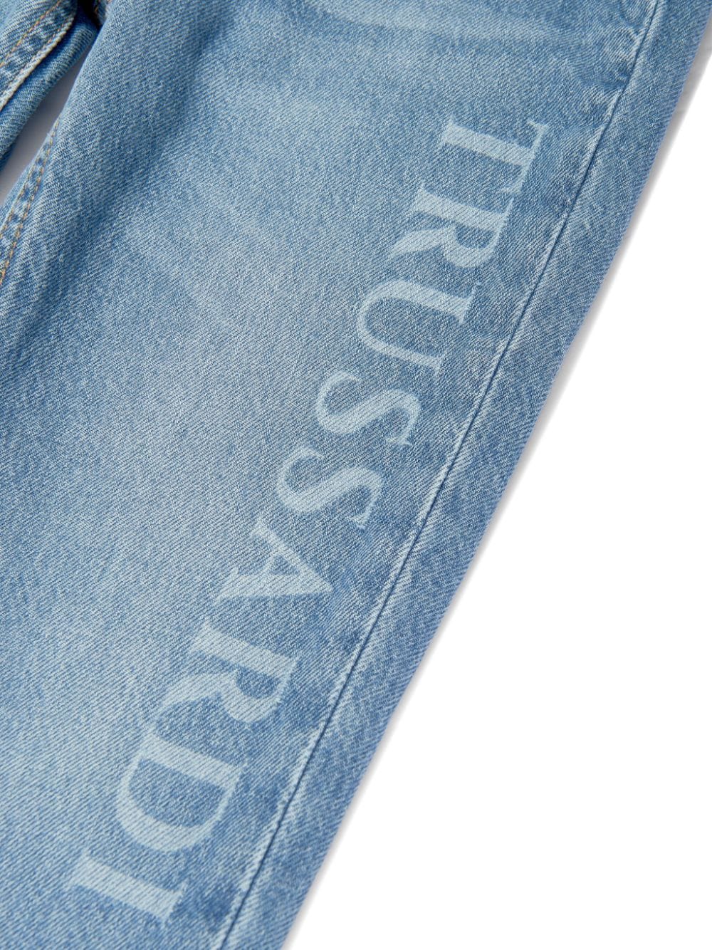 Shop Trussardi Junior Duranti Slim-cut Jeans In 蓝色