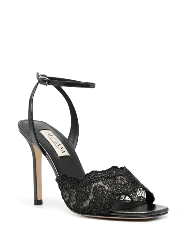 Arteana floral-lace Strap 105mm Sandals Black FARFETCH PH