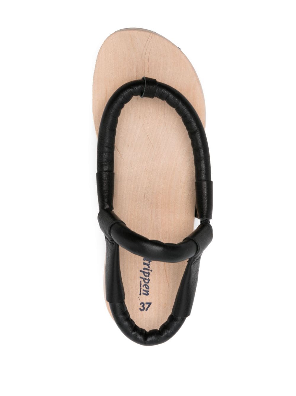 Shop Trippen Hardwire Leather Sandals In Black