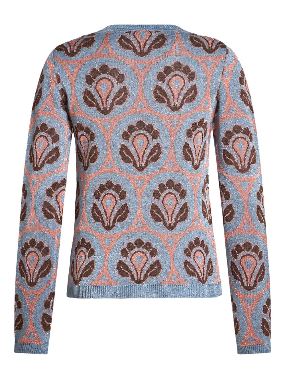 Cheap ETRO floral-jacquard V-neck cardigan Women