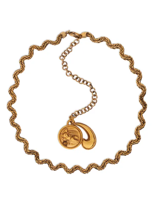 Collier chaîne à breloque logo - ETRO - Modalova