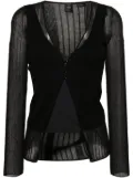 PINKO crepe cotton-blend cardigan - Black