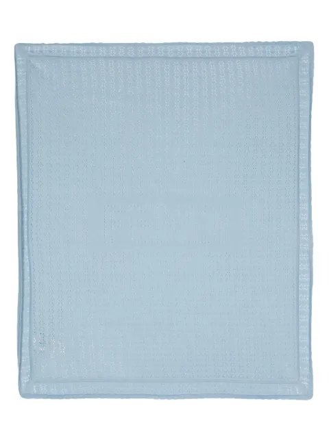 Fendi Kids pointelle-knit scallop blanket