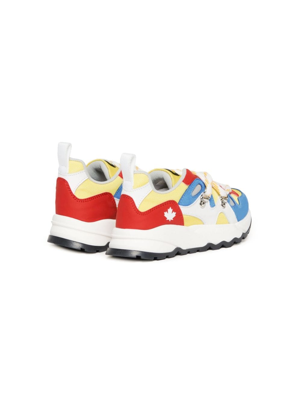 Shop Dsquared2 Colorblock Low-top Sneakers In Red