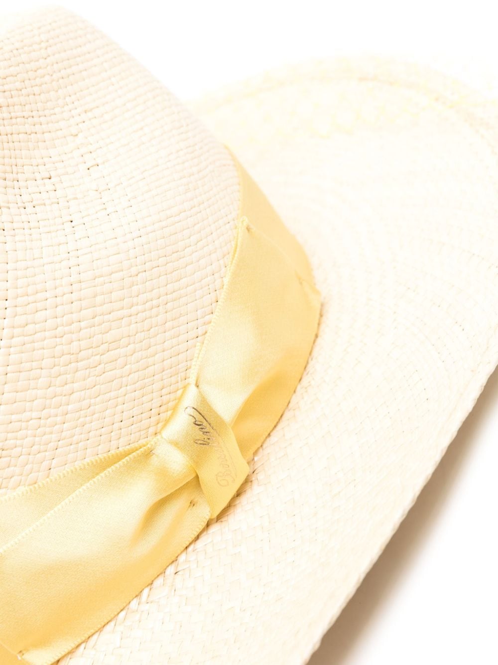Shop Borsalino Panama Quito Straw Hat In Neutrals