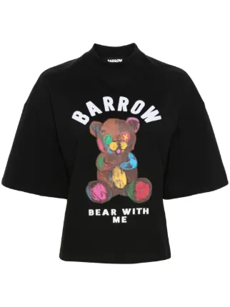 BARROW logo-print Cotton T-shirt | Black | FARFETCH