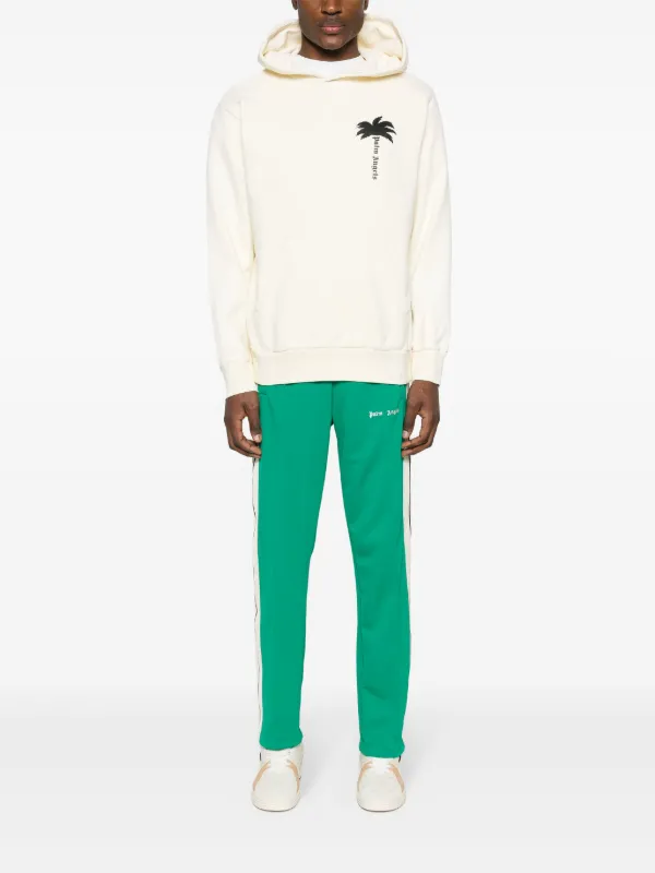 パンツ PALM ANGELS Women Straight Pants PWCJ011F22FAB0015504 Green Palm Angels Green Classic Track Pants Palm Angels
