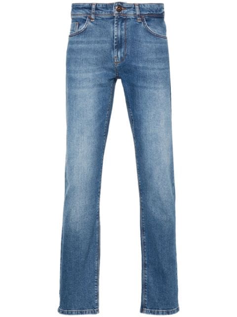 Boggi Milano mid-rise slim-fit jeans