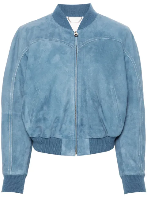 Chloé chamarra bomber de gamuza
